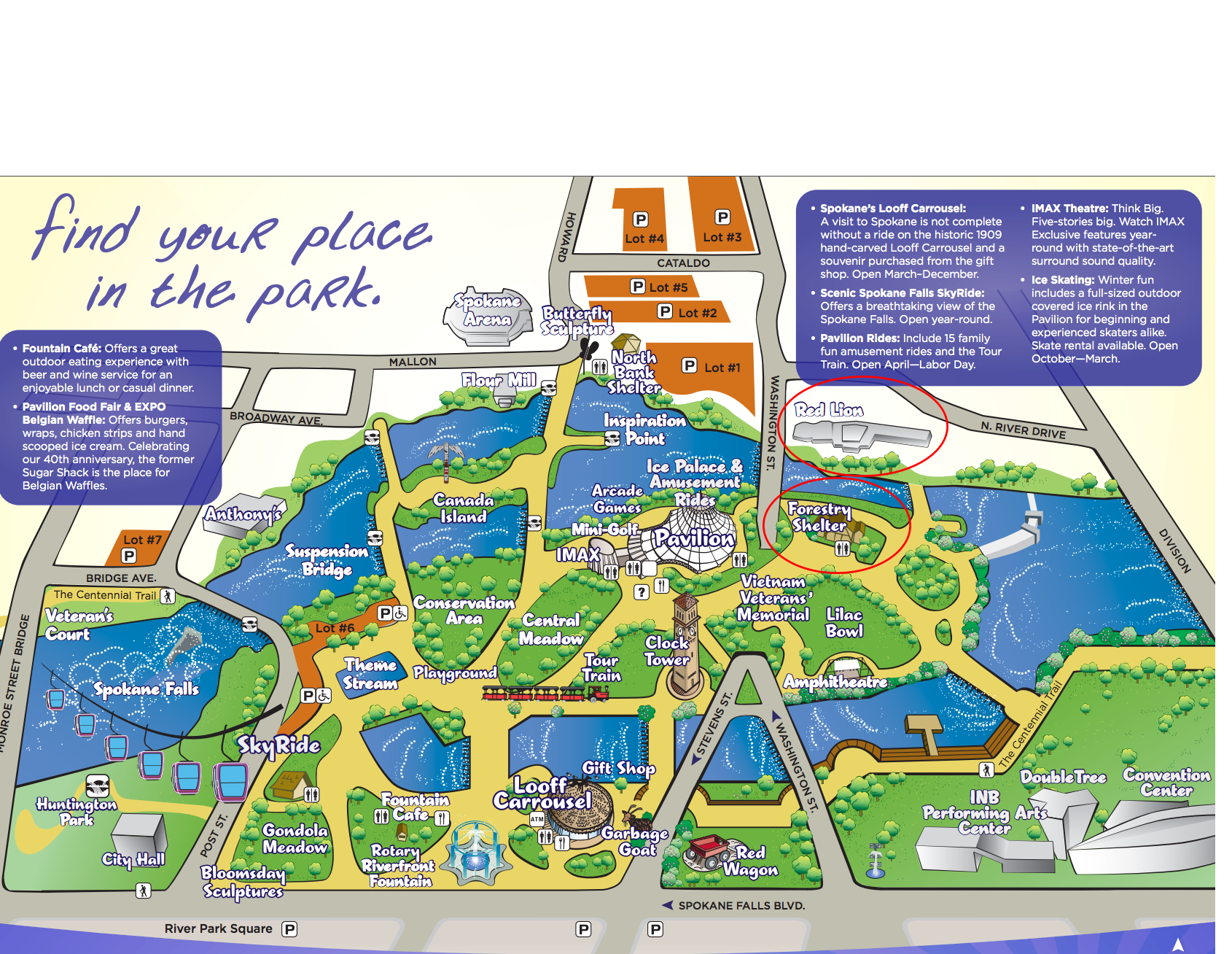 Riverfront Park Map