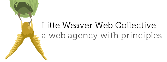 Little Weaver Web Collective Logo